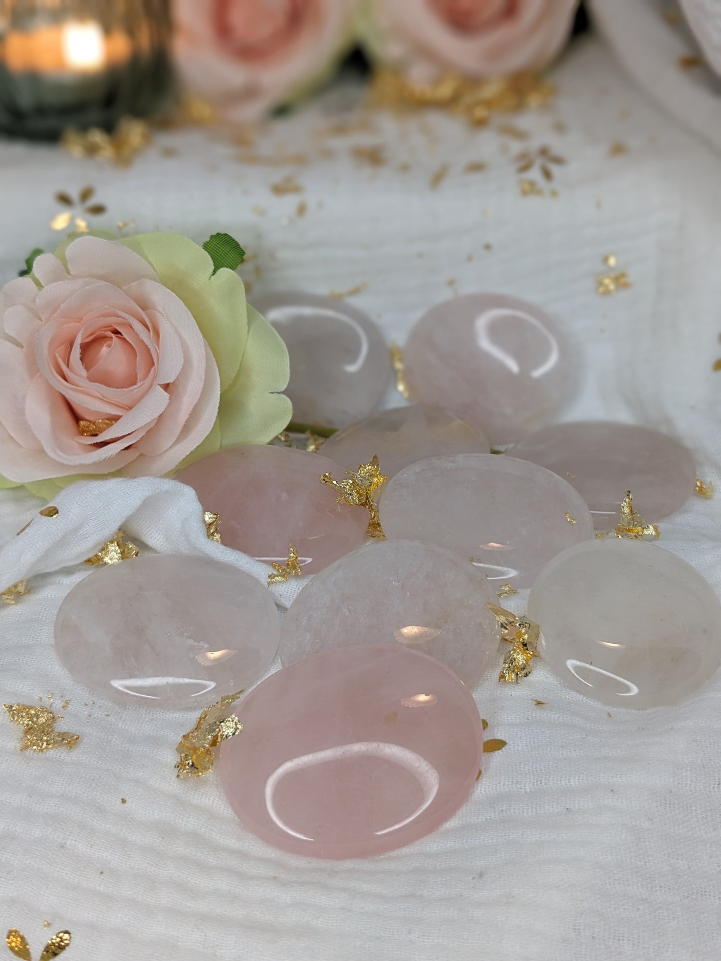Galet de quartz rose Qualité extra