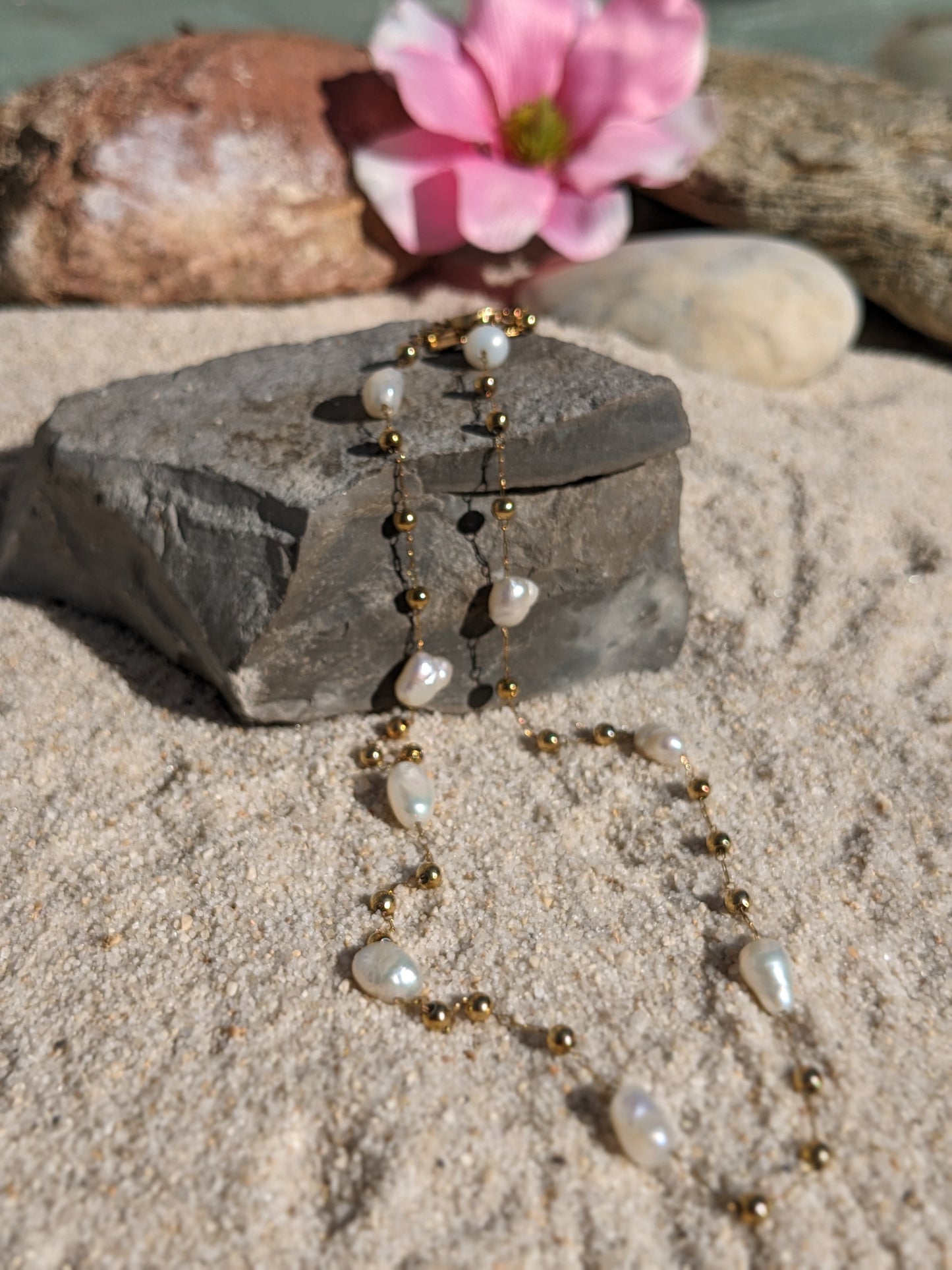 Collier perle d'eau douce