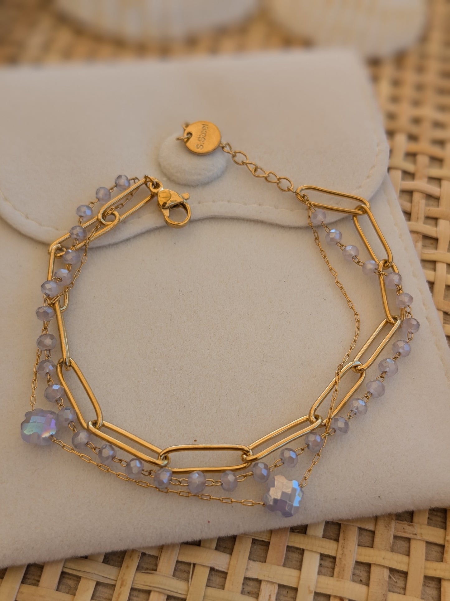 Bracelet collection SunSet Lovers bleu pastel