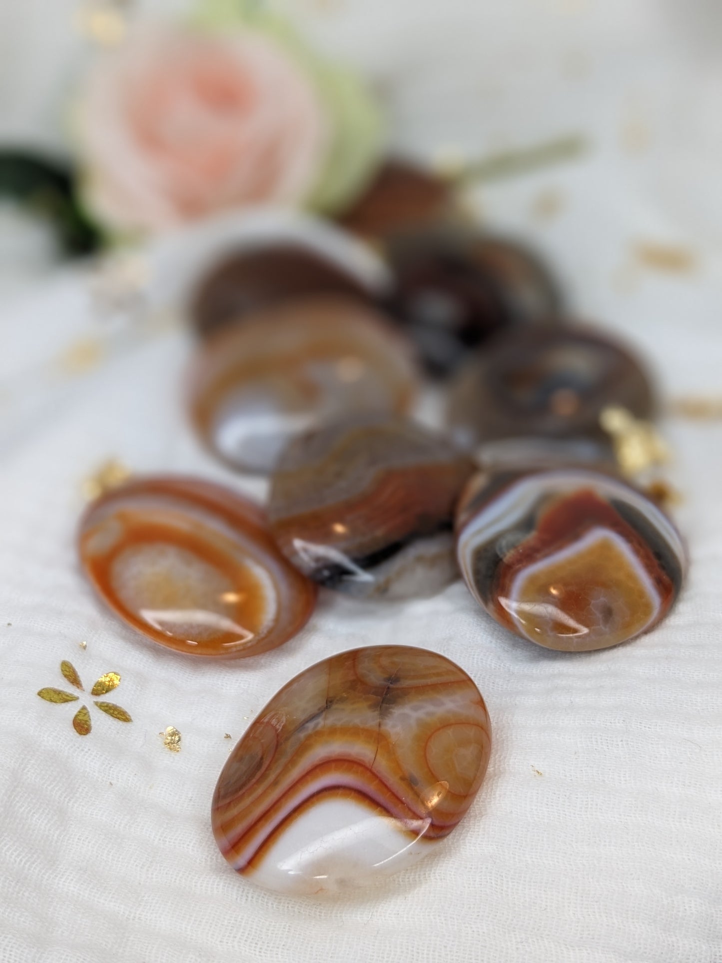 Galet agate feu 🔥