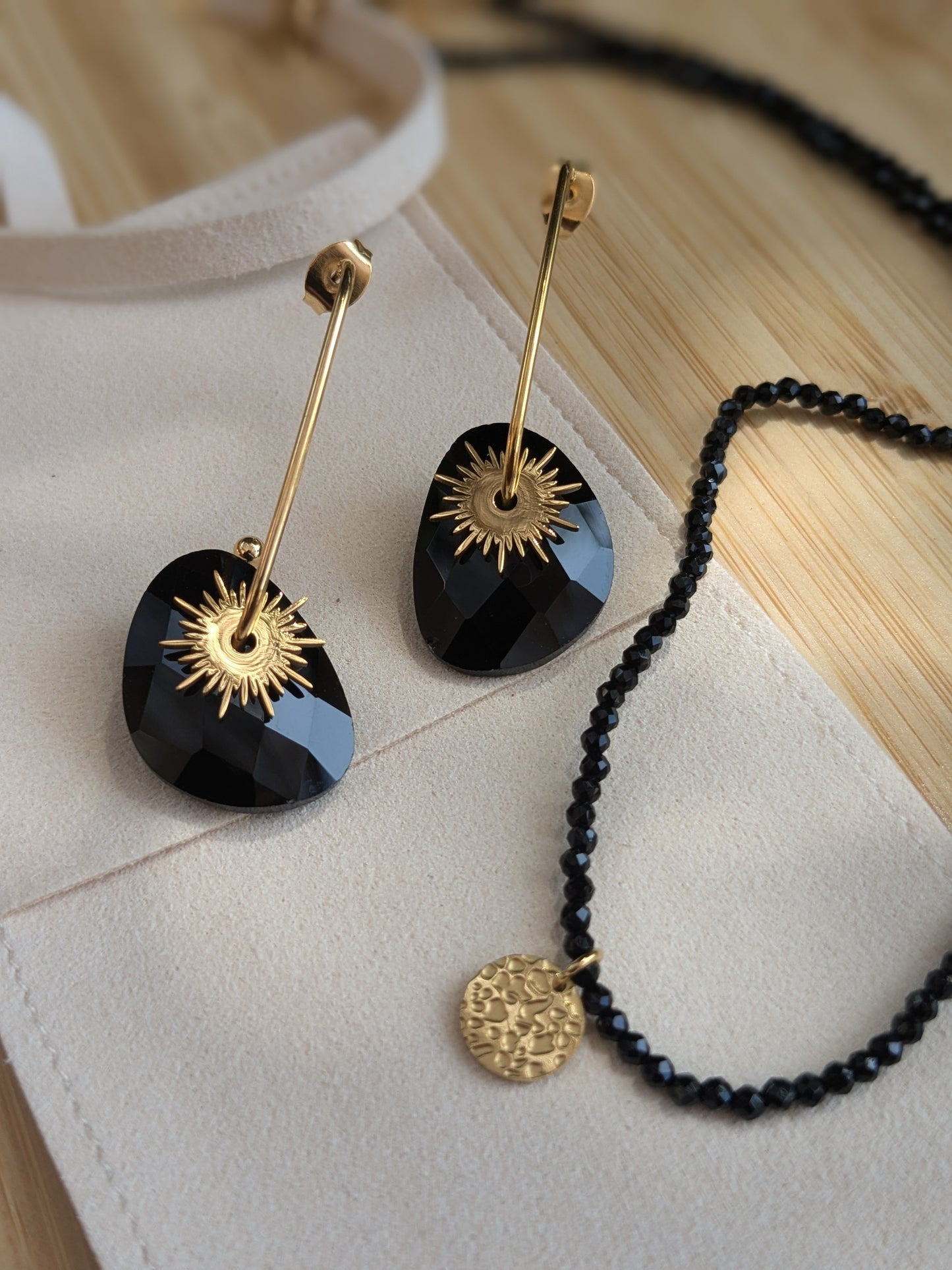 Boucle d'oreille Collection SunSet Lovers Noir