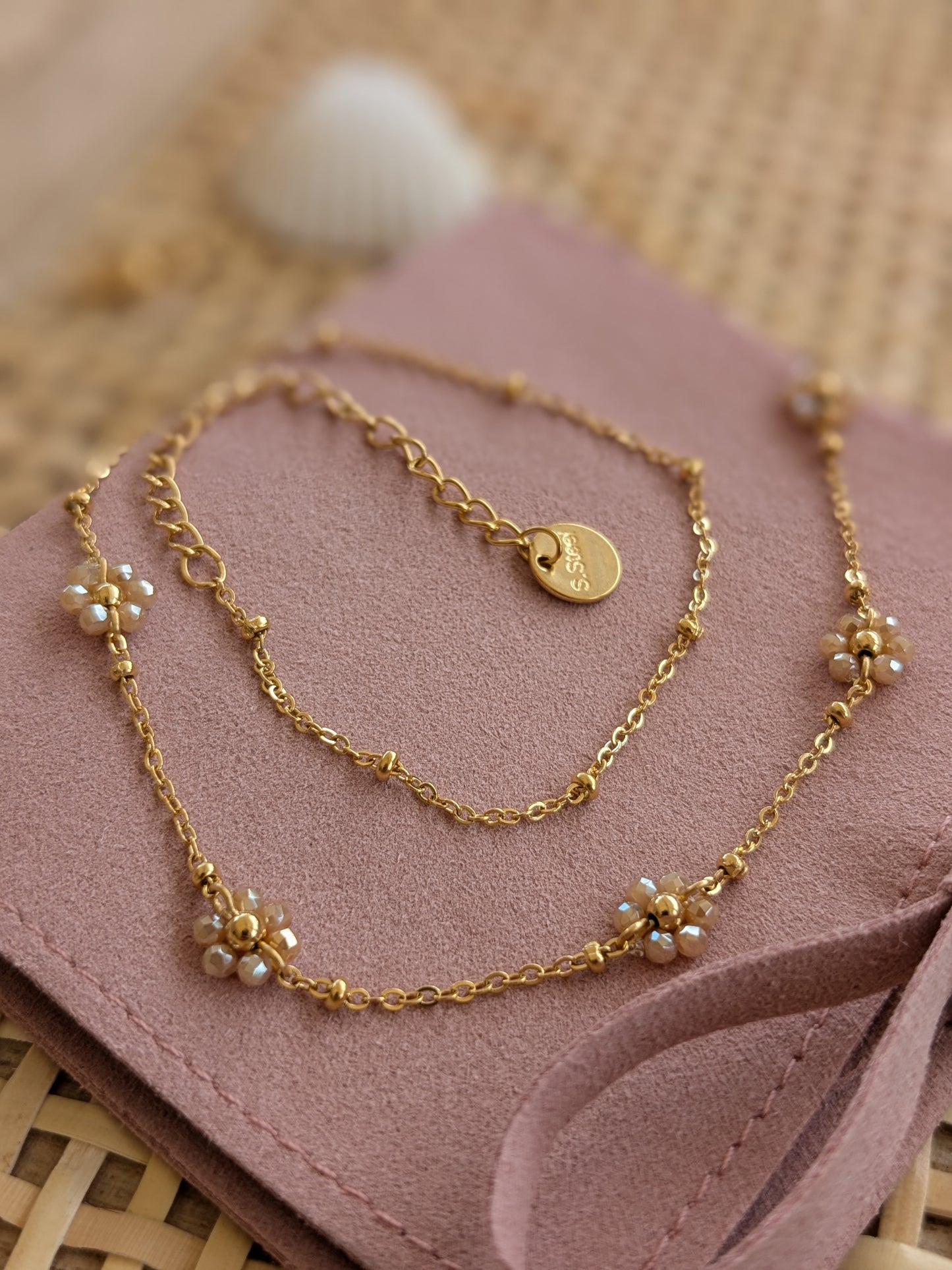 Collier Marguerite doré 🌸