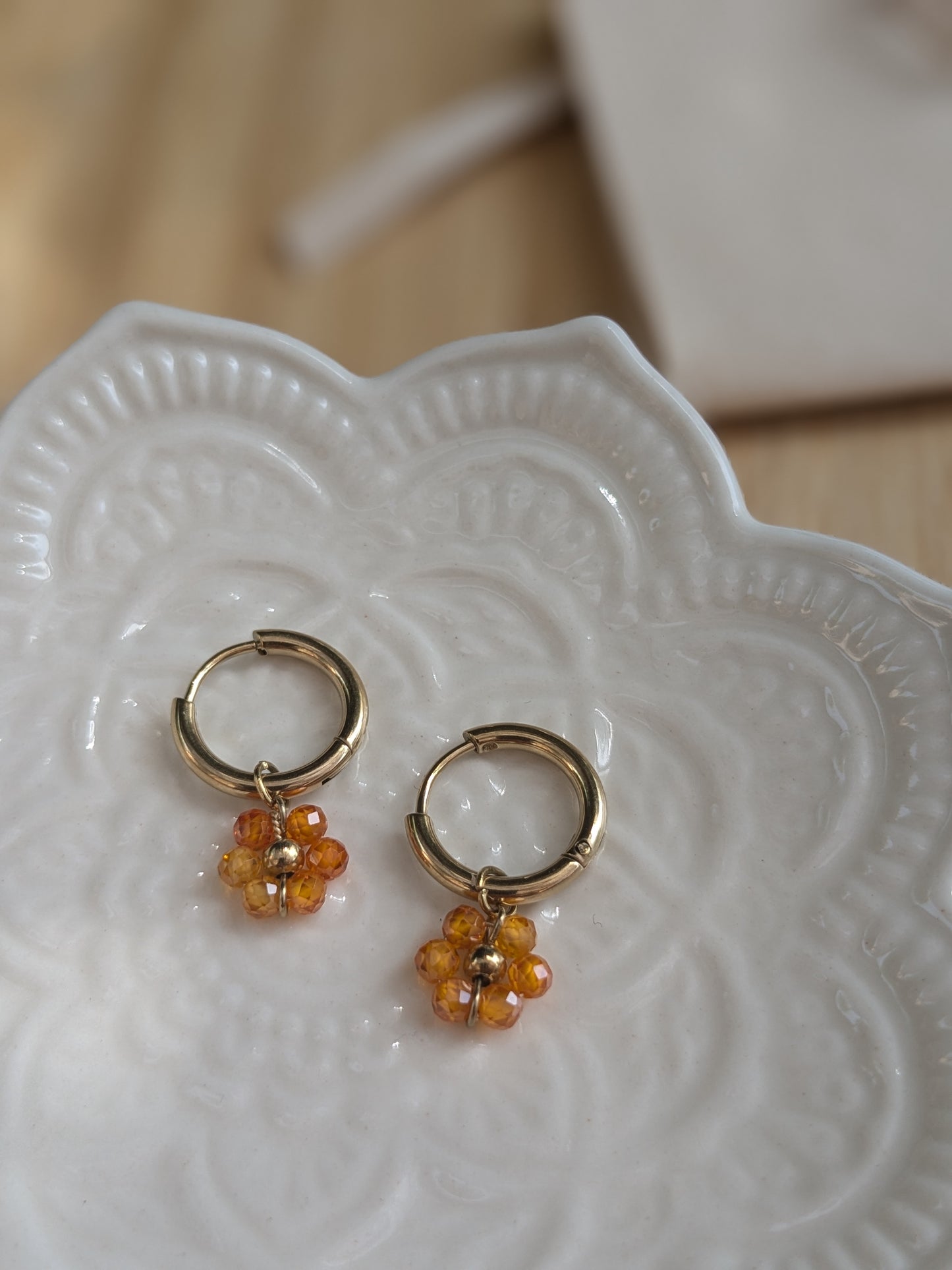 Petite créoles Marguerite Orange