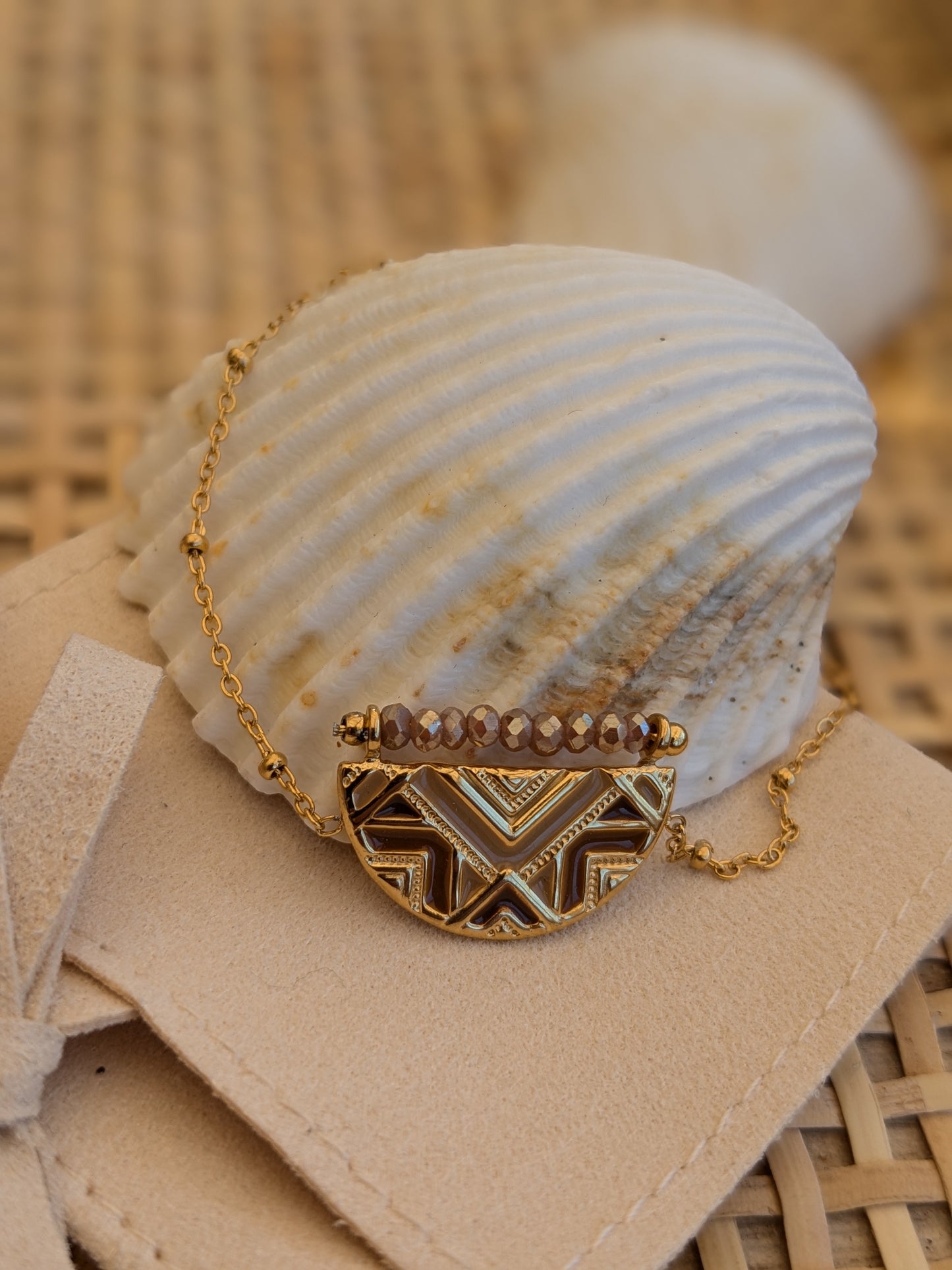 Bracelet Ethnique Brun