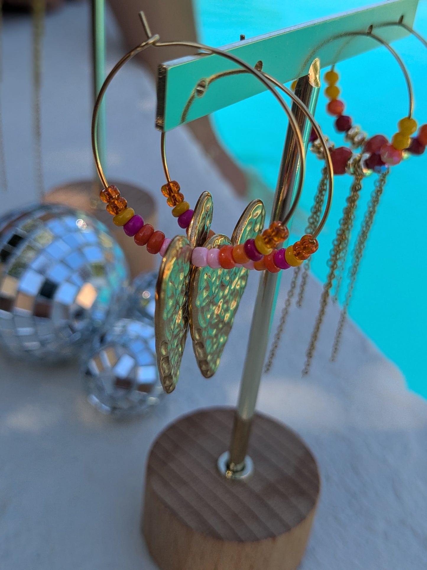 Boucle d'oreille cœur SunSet ☀️