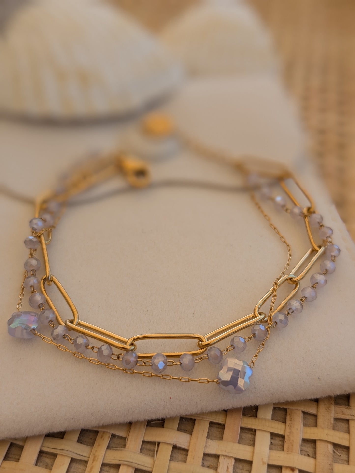 Bracelet collection SunSet Lovers bleu pastel