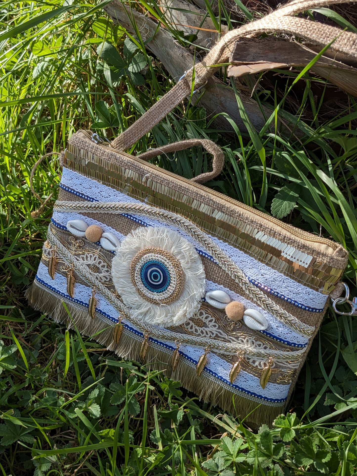 Pochette œil Nazar rond 🧿