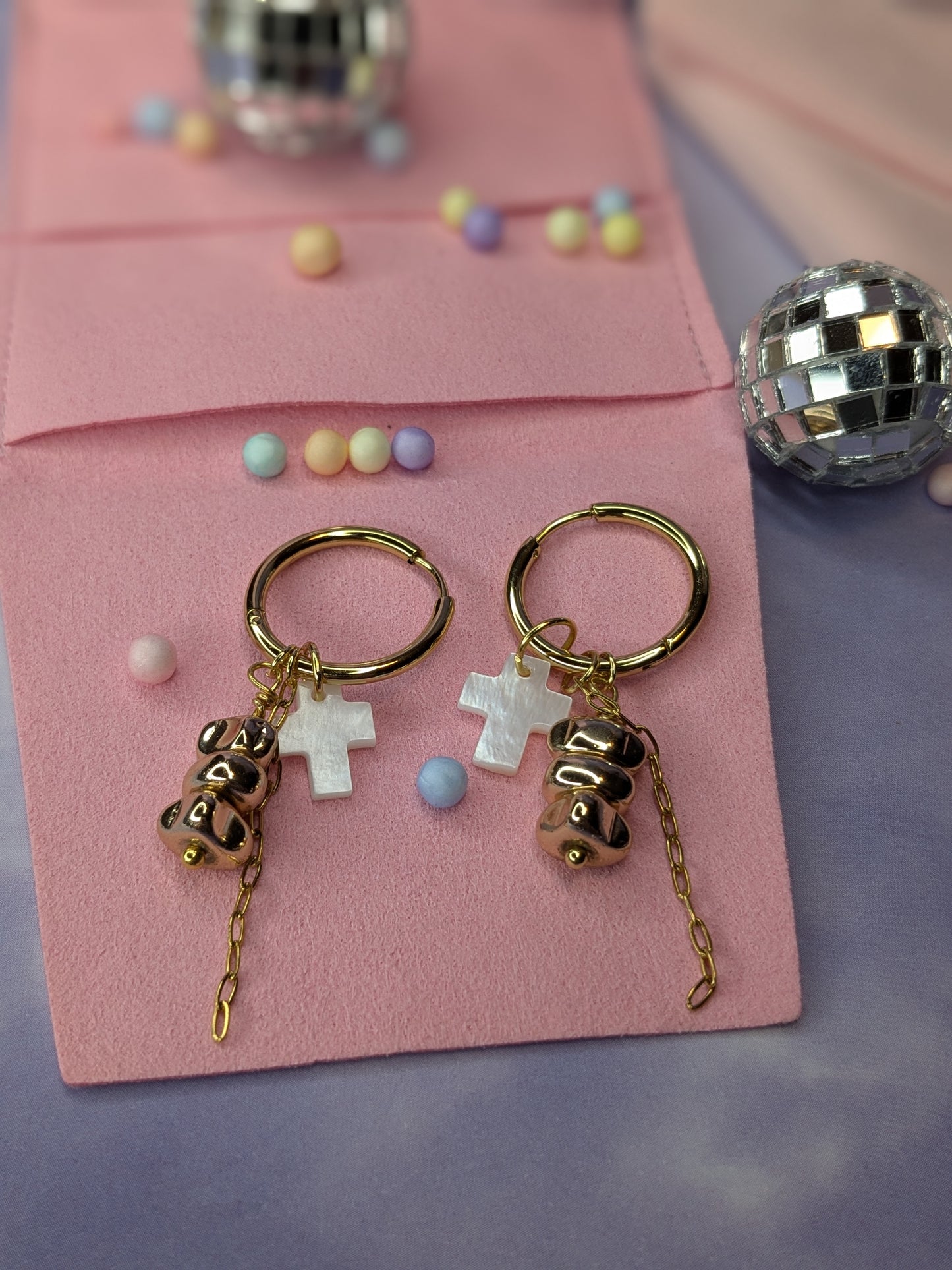 Boucles d'oreilles croix