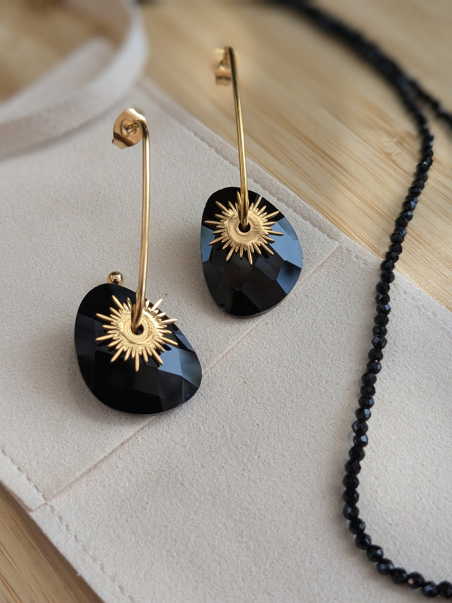 Boucle d'oreille Collection SunSet Lovers Noir