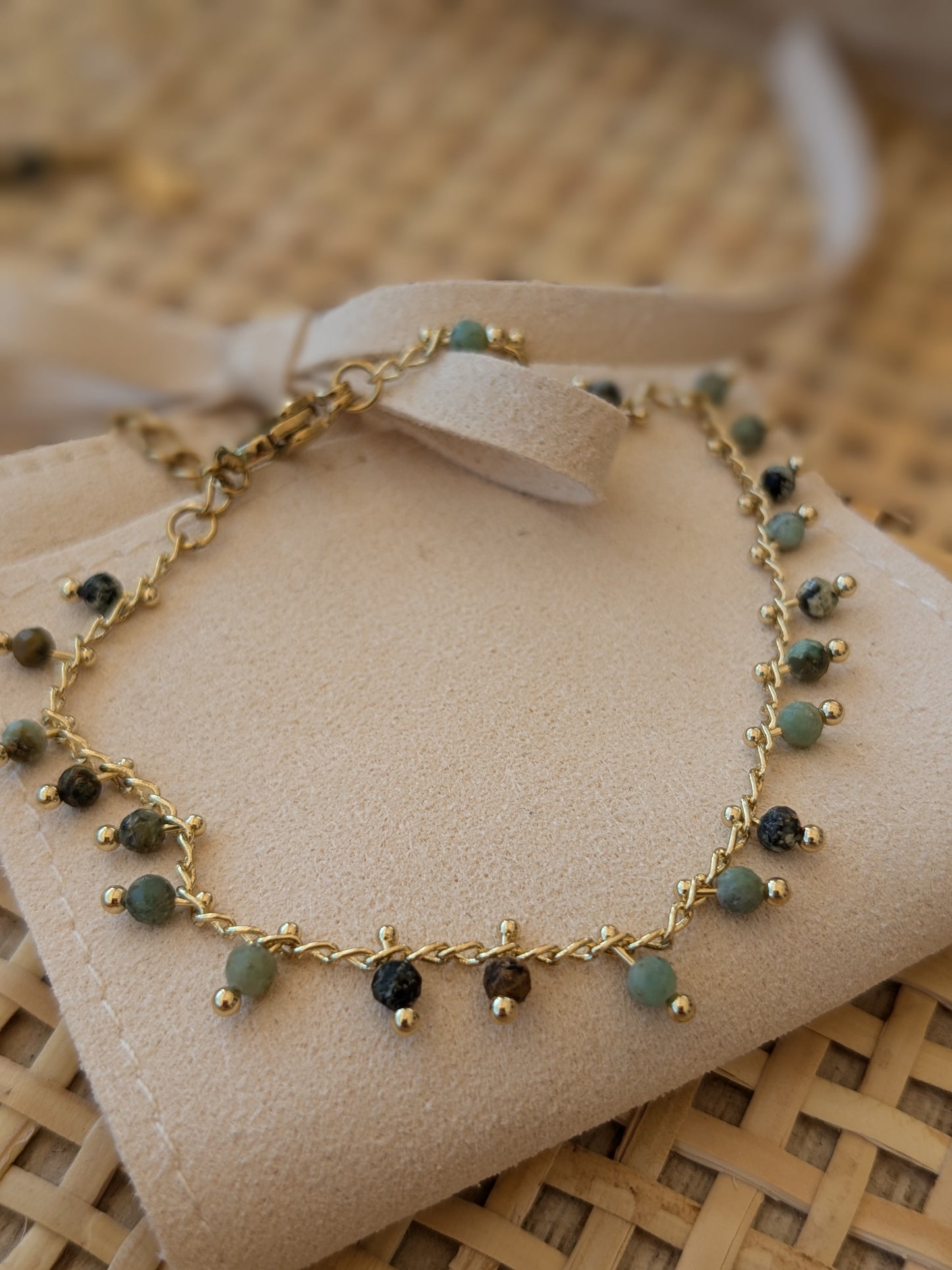 Bracelet pampille Turquoise Africaine
