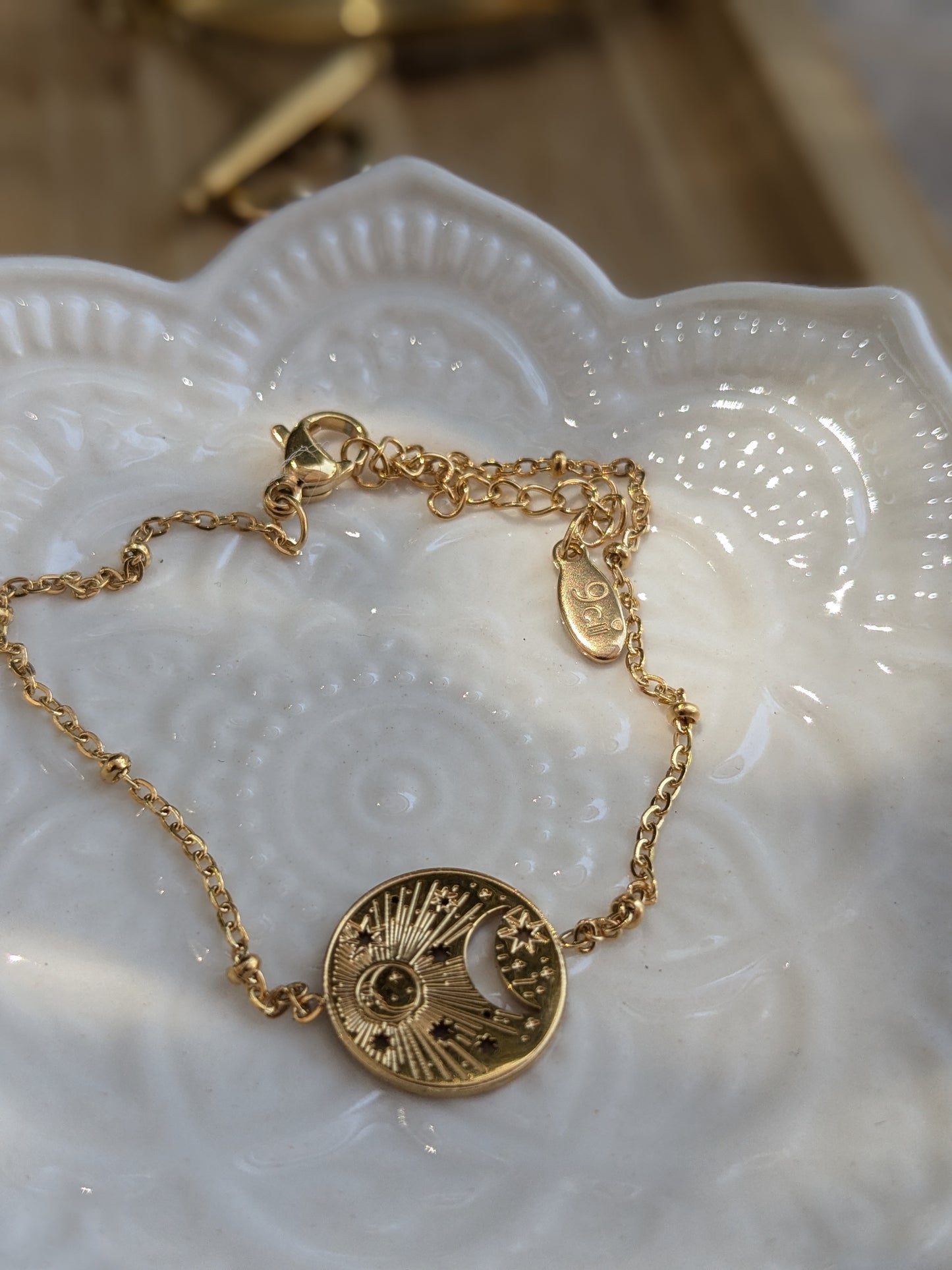 Bracelet médaille Nuit étoilée 🌟