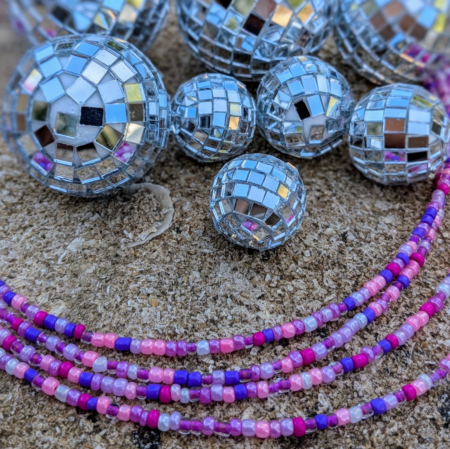 Collier en perle Rose
