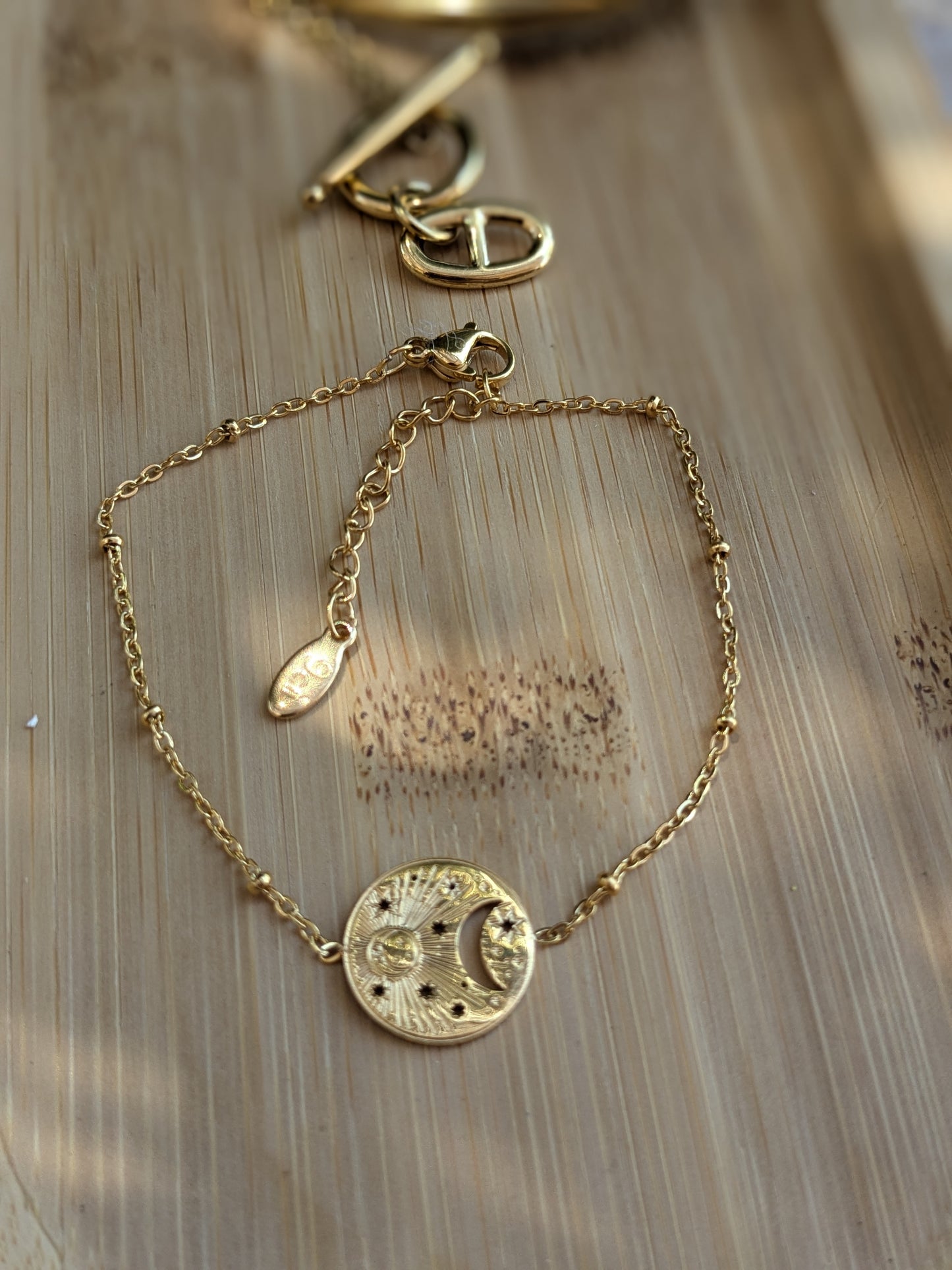 Bracelet médaille Nuit étoilée 🌟