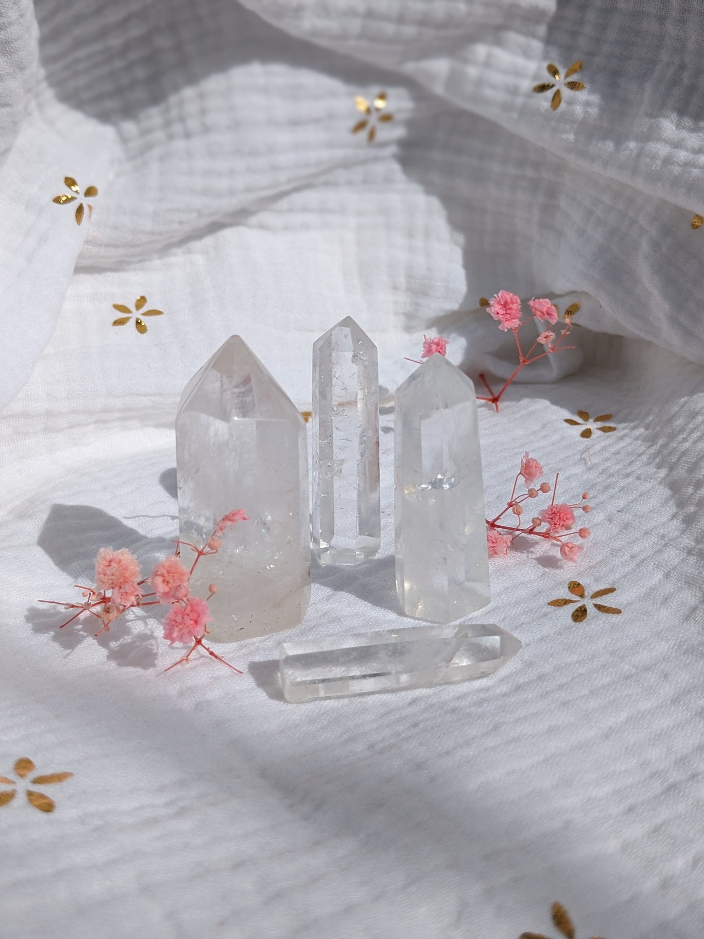Obélisque cristal de roche 5 cm