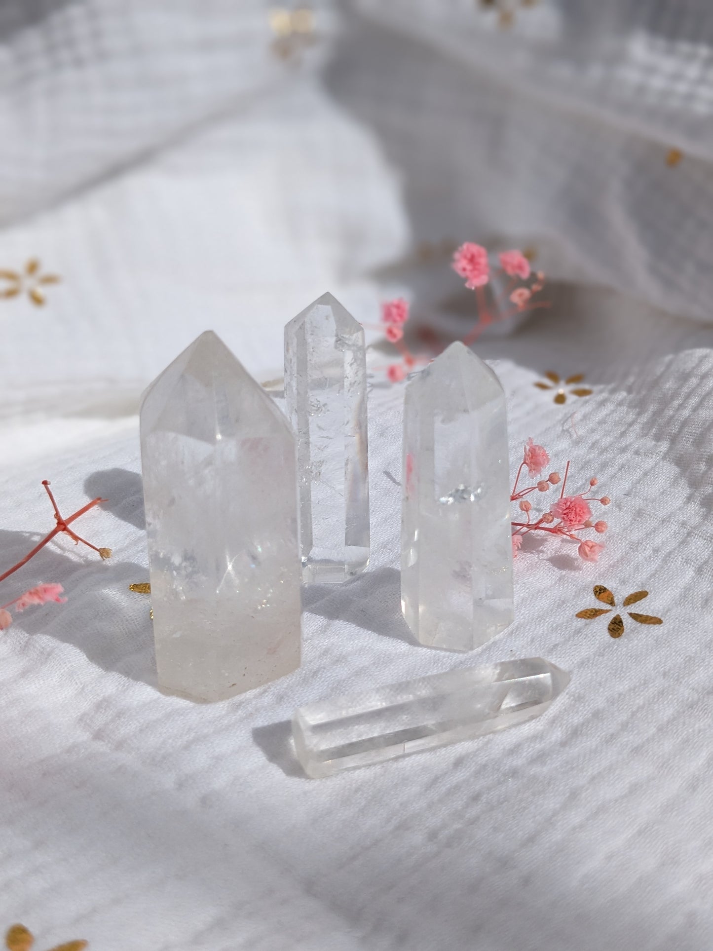 Obélisque cristal de roche 5 cm