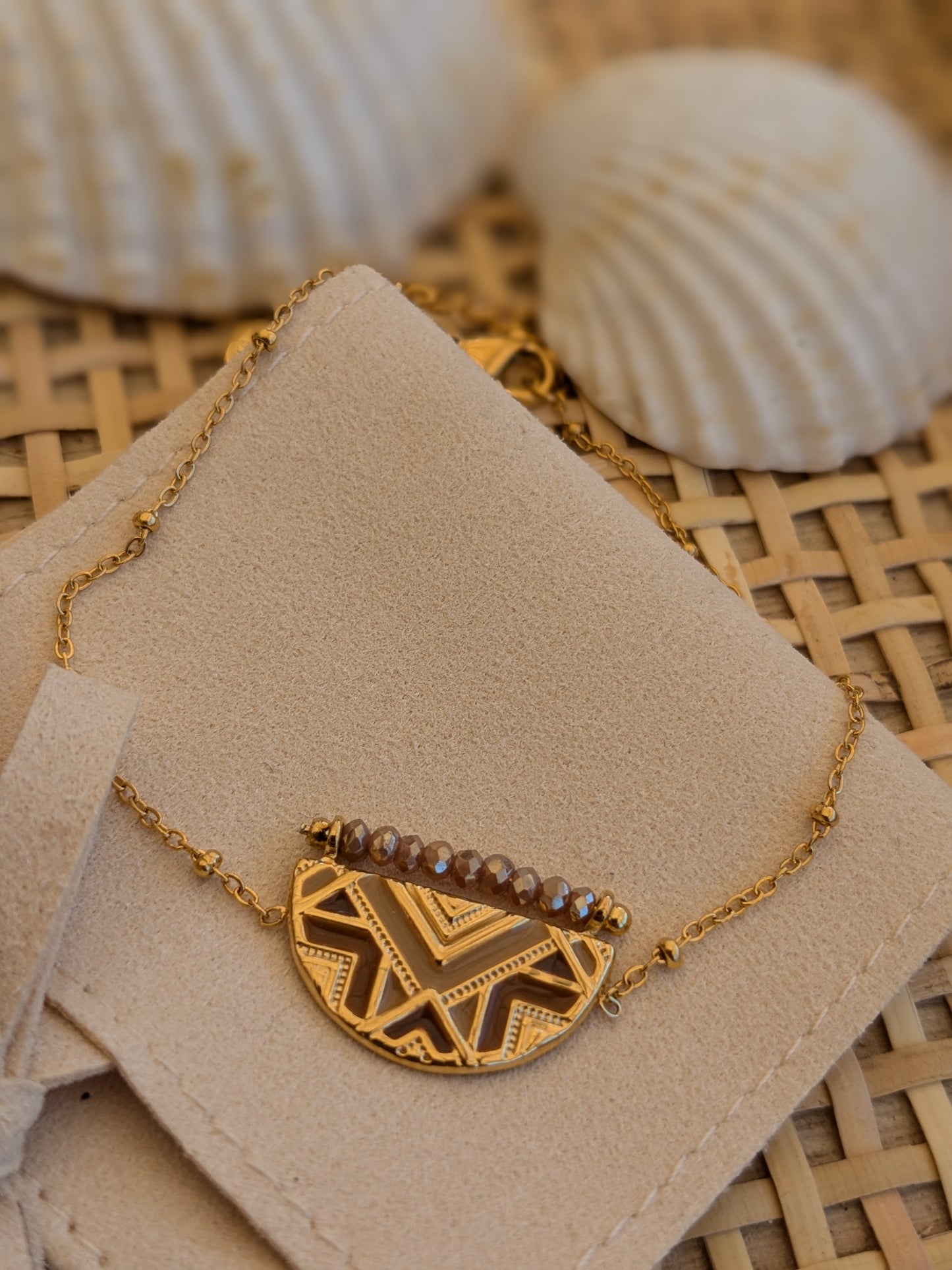 Bracelet Ethnique Brun