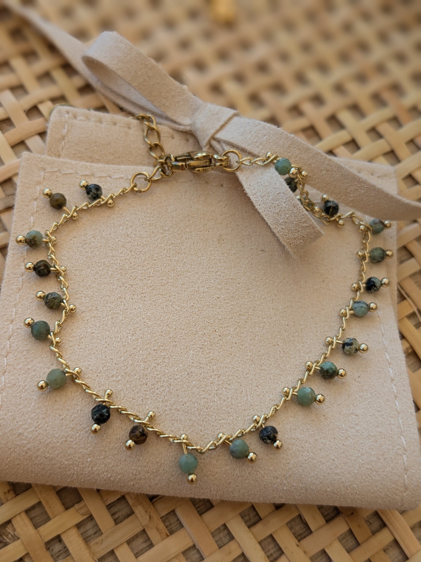 Bracelet pampille Turquoise Africaine