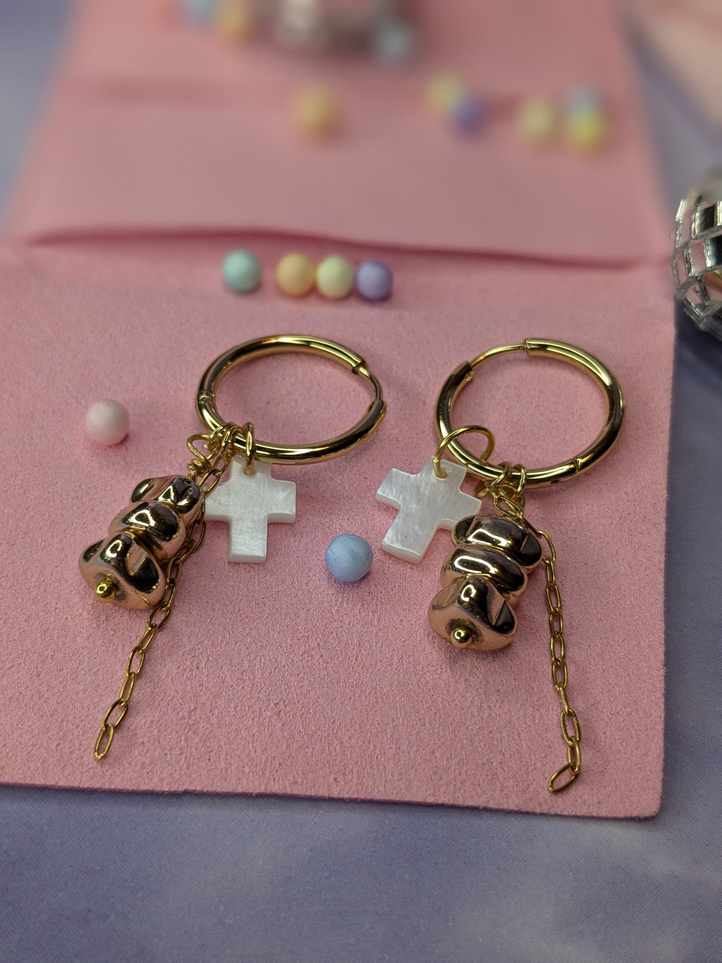Boucles d'oreilles croix