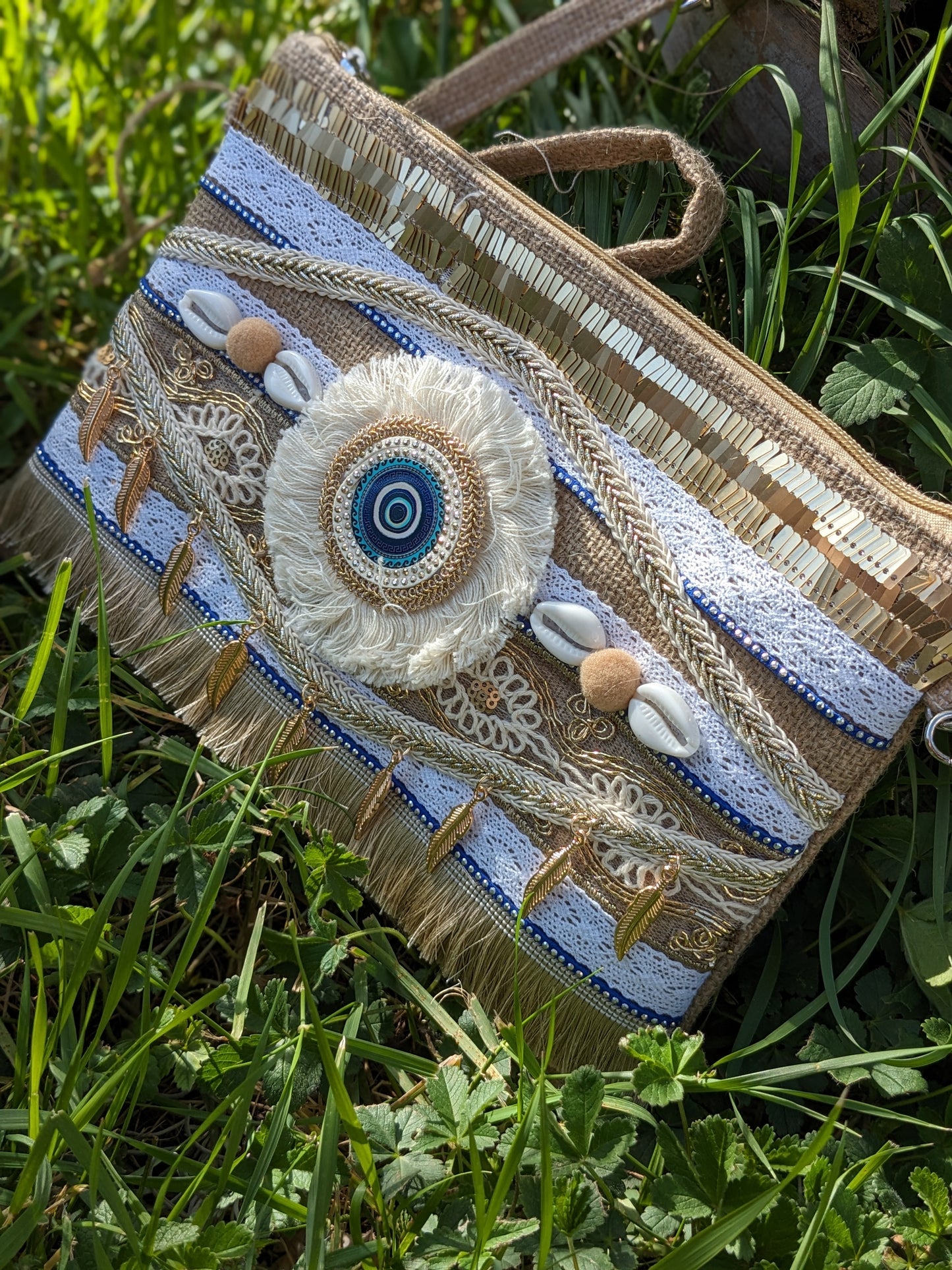 Pochette œil Nazar rond 🧿