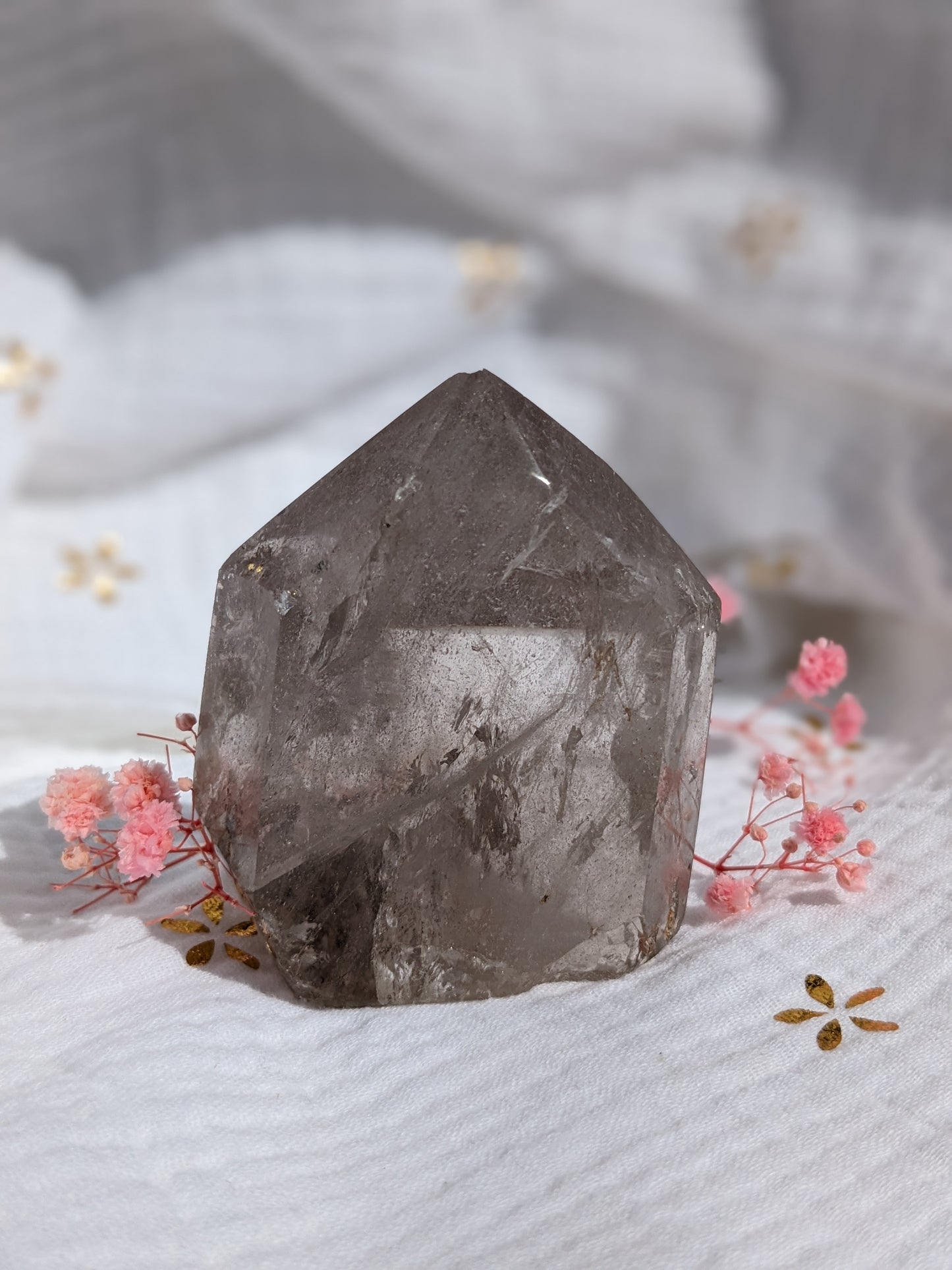 Obélisque de Quartz fumé