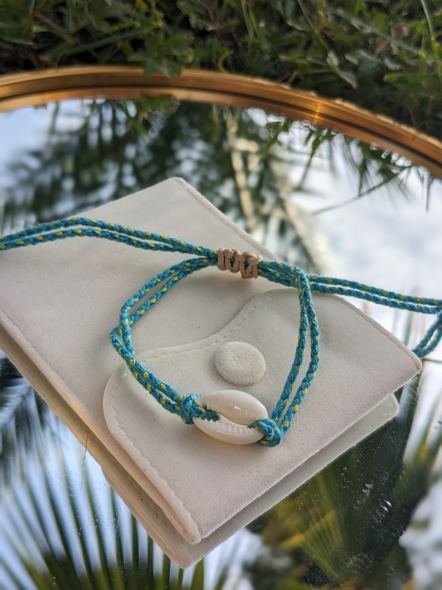 Bracelet bleu Coquillage