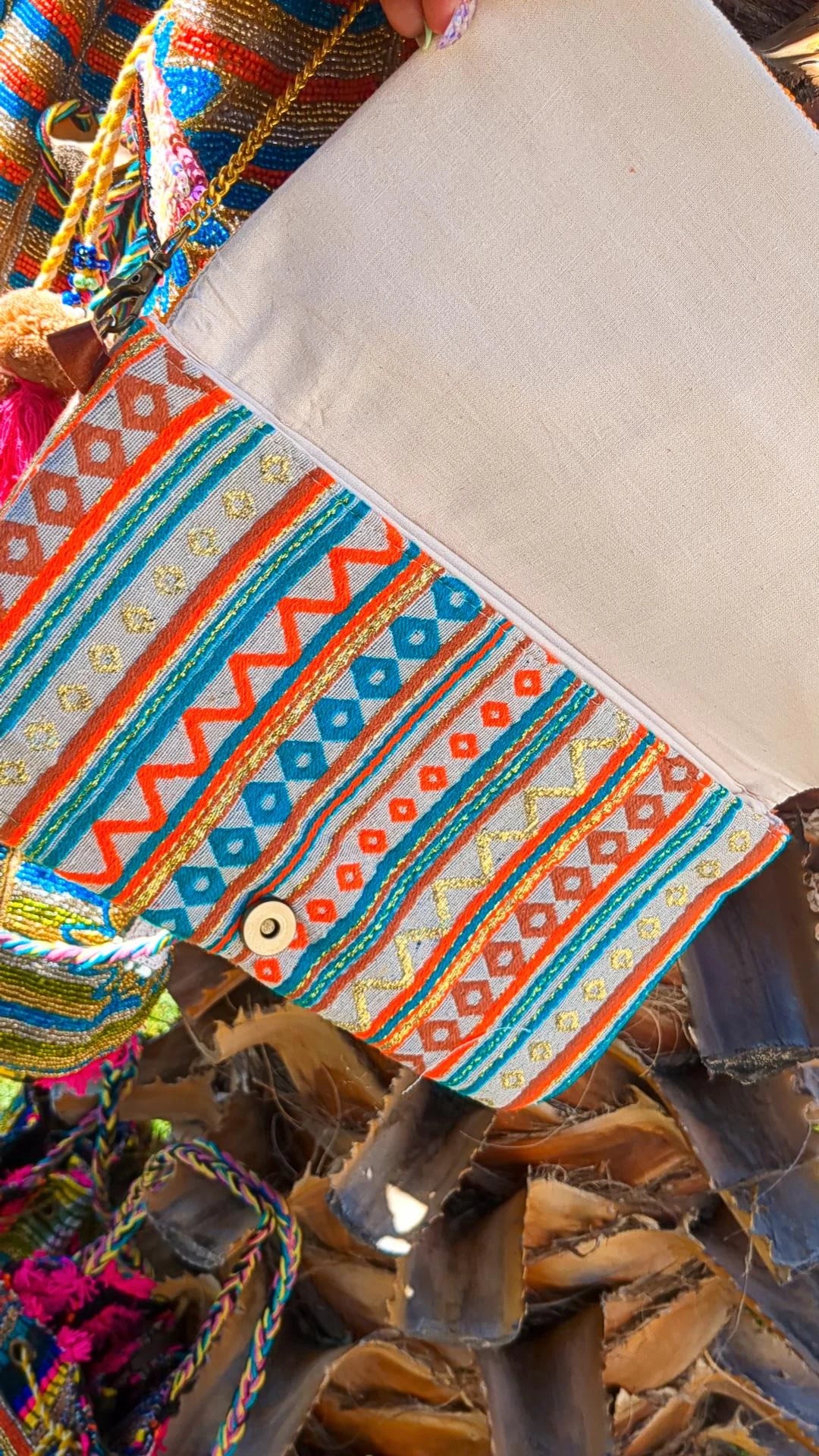 Pochette l'exotique Orange 🧡🏵️💛