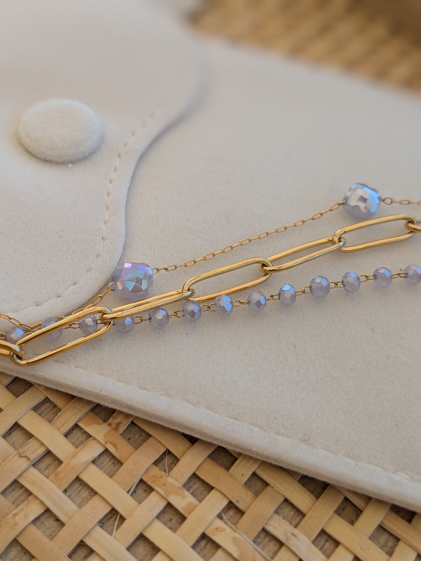 Bracelet collection SunSet Lovers bleu pastel