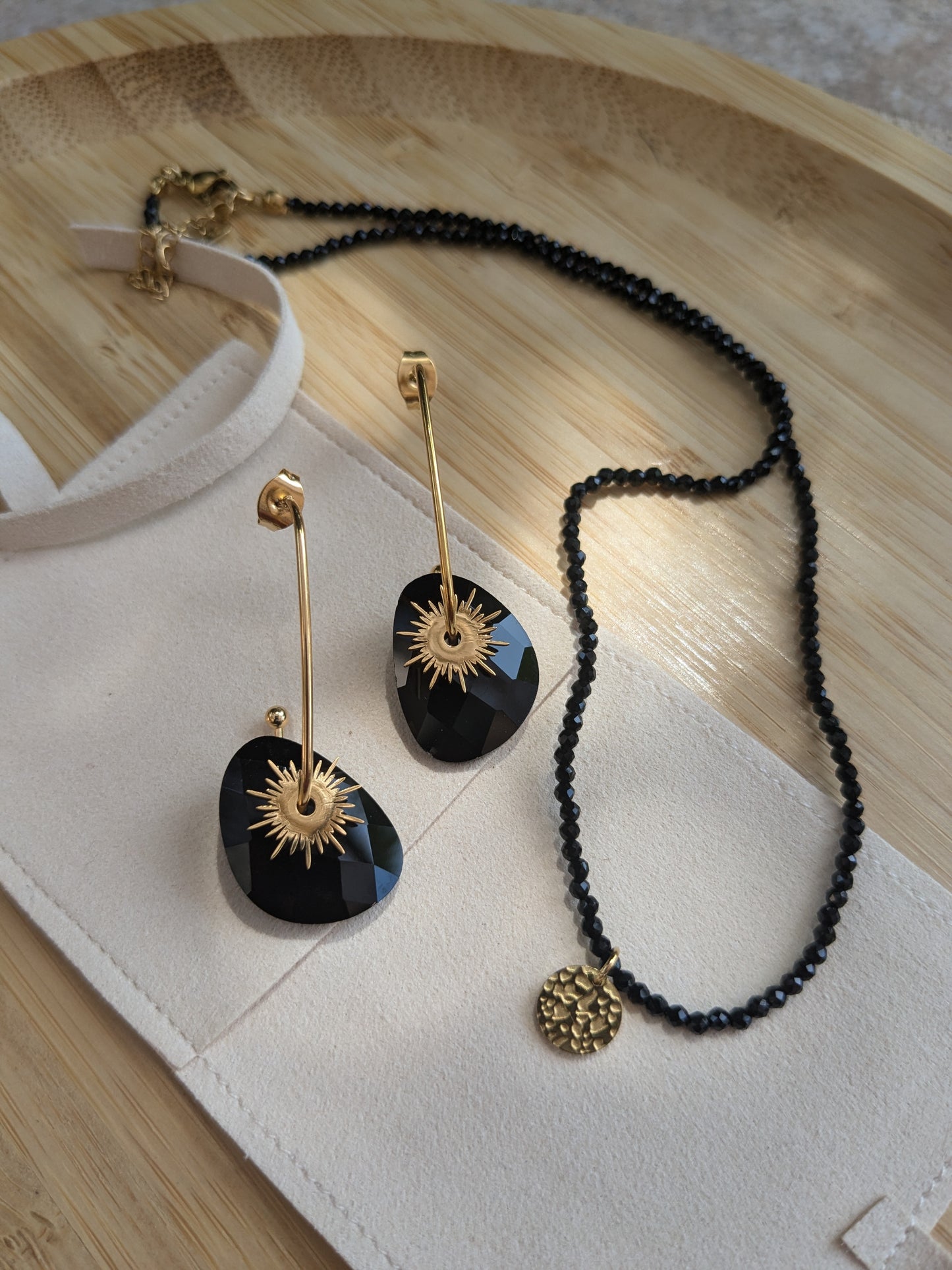 Boucle d'oreille Collection SunSet Lovers Noir