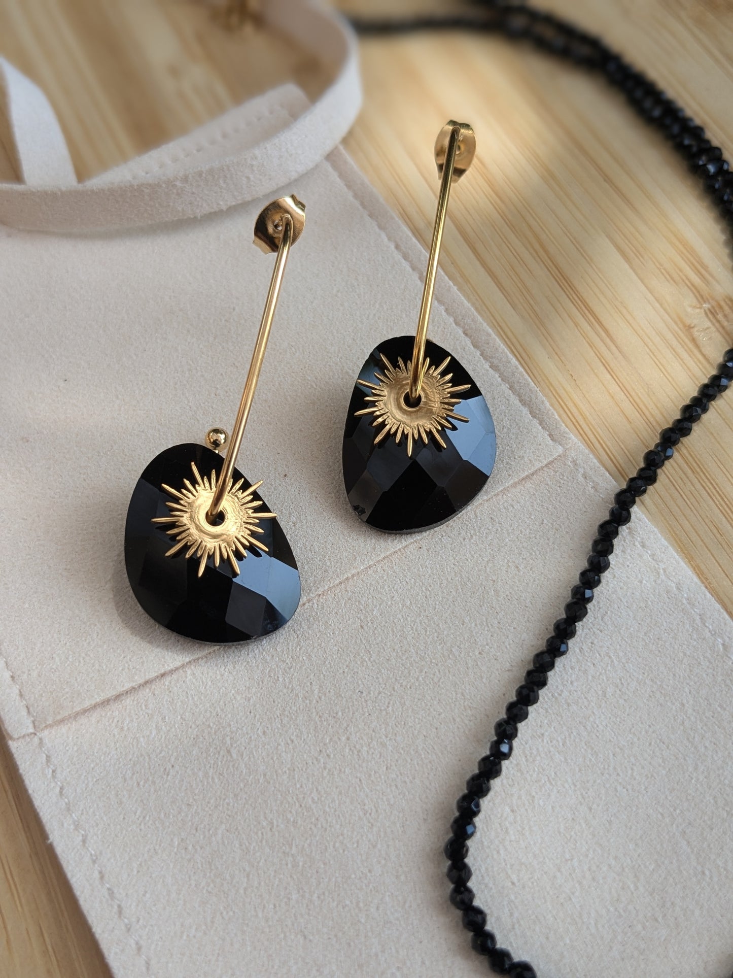 Boucle d'oreille Collection SunSet Lovers Noir