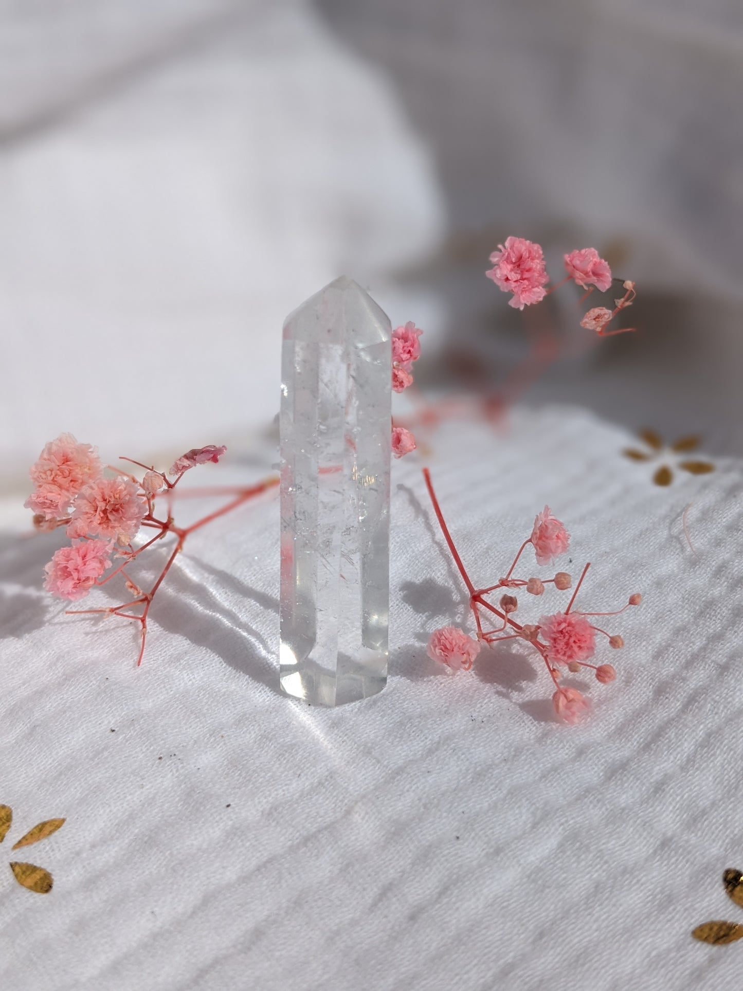 Obélisque cristal de roche 5 cm