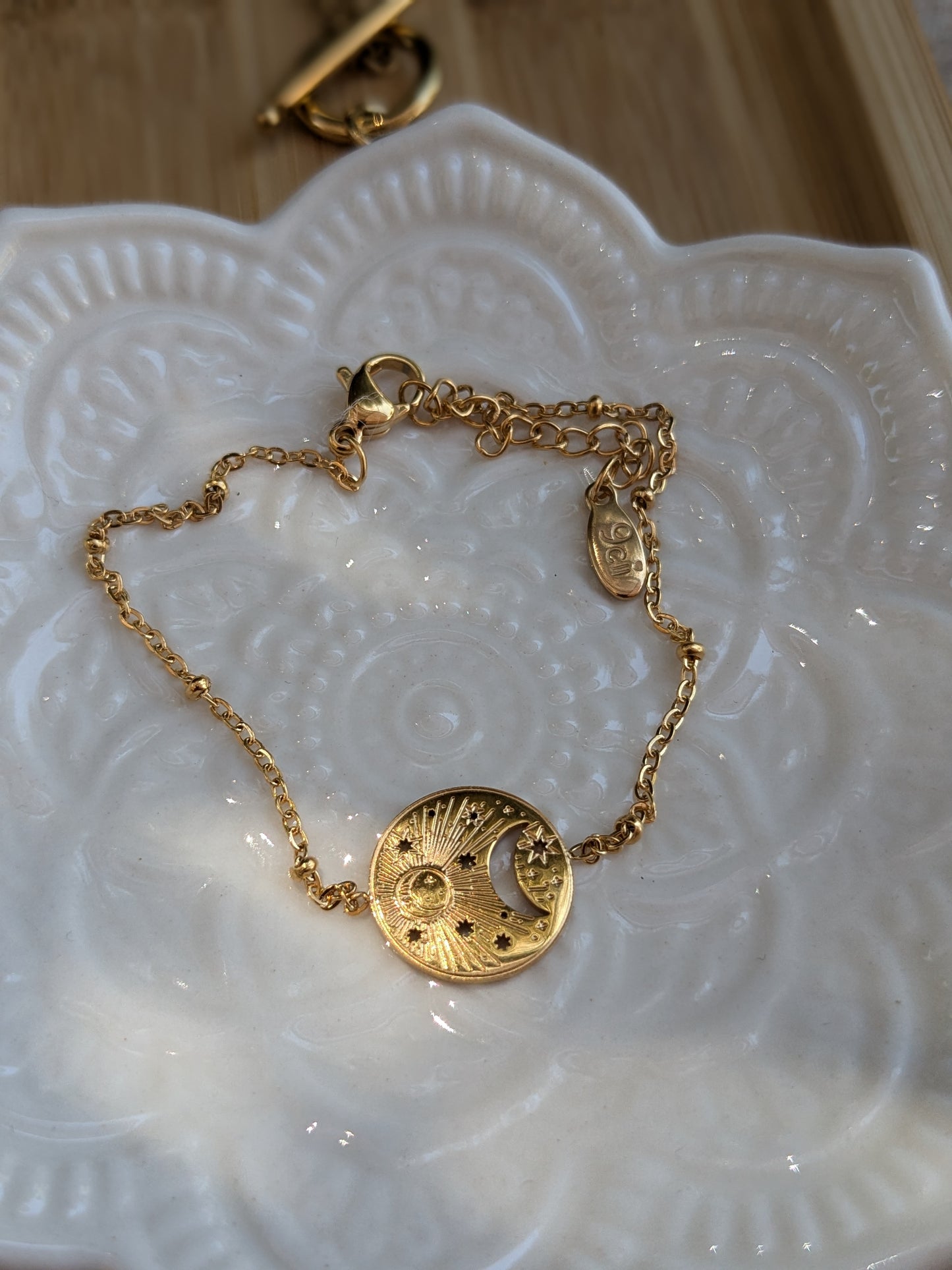 Bracelet médaille Nuit étoilée 🌟