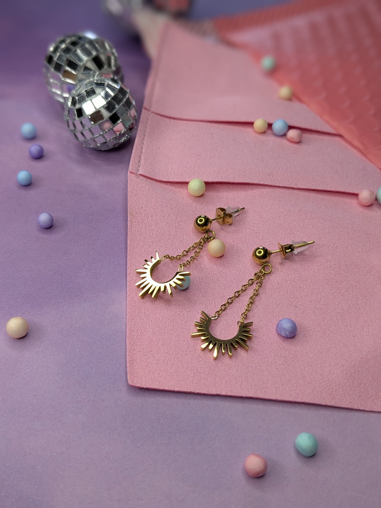 Boucles d'oreilles soleil