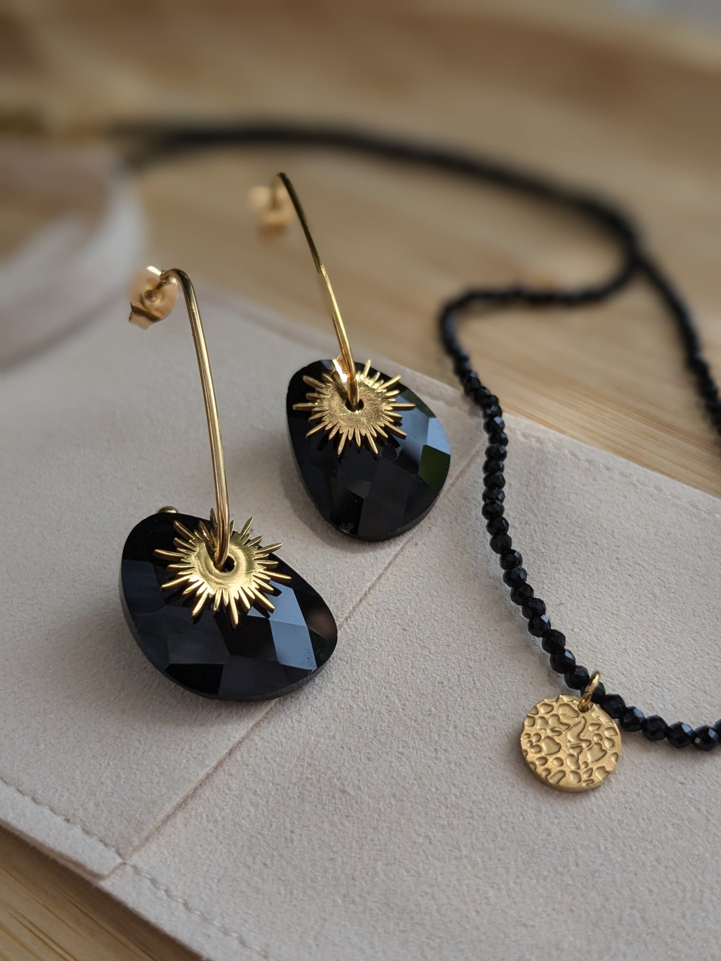 Boucle d'oreille Collection SunSet Lovers Noir