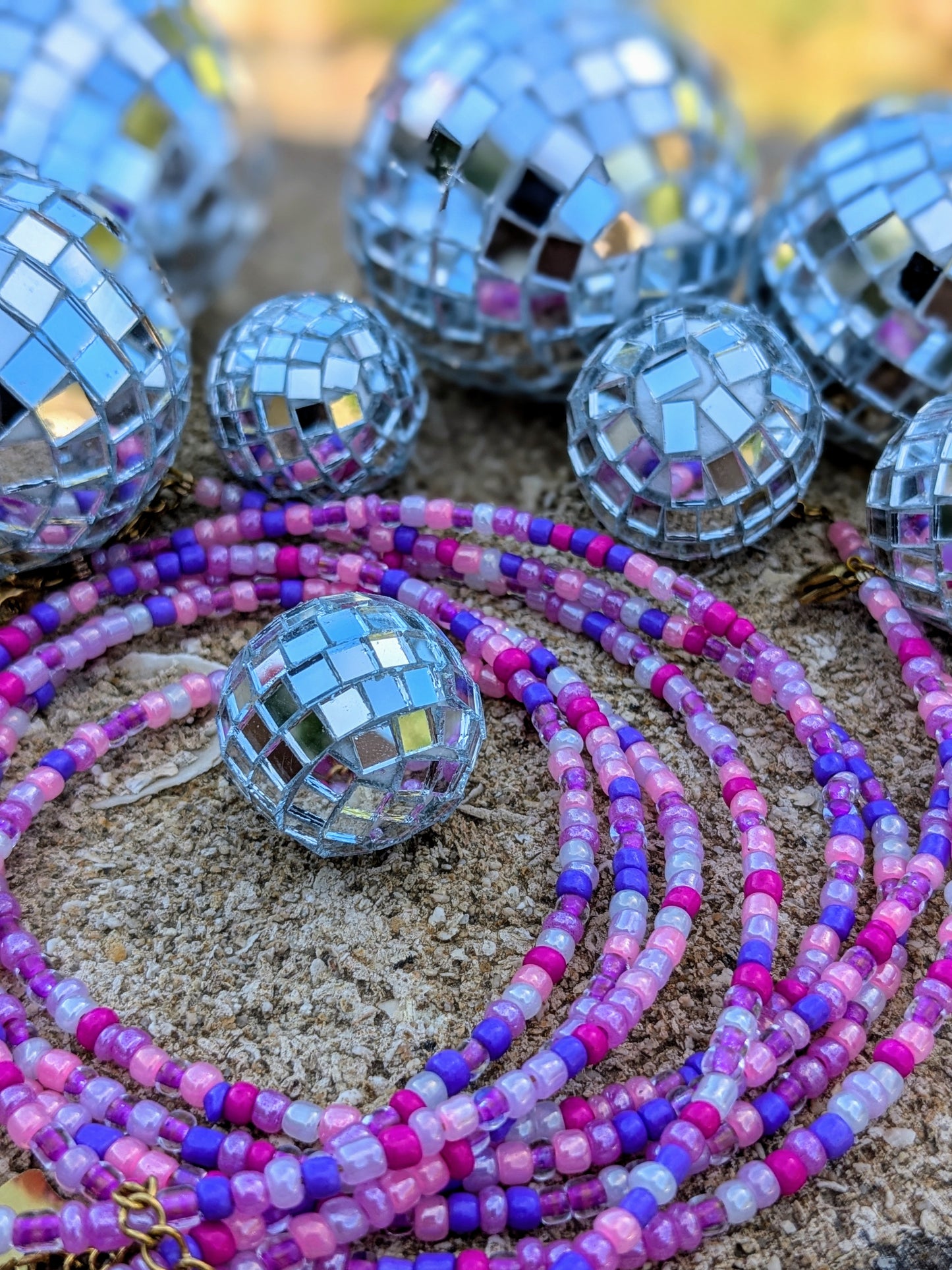 Collier en perle Rose