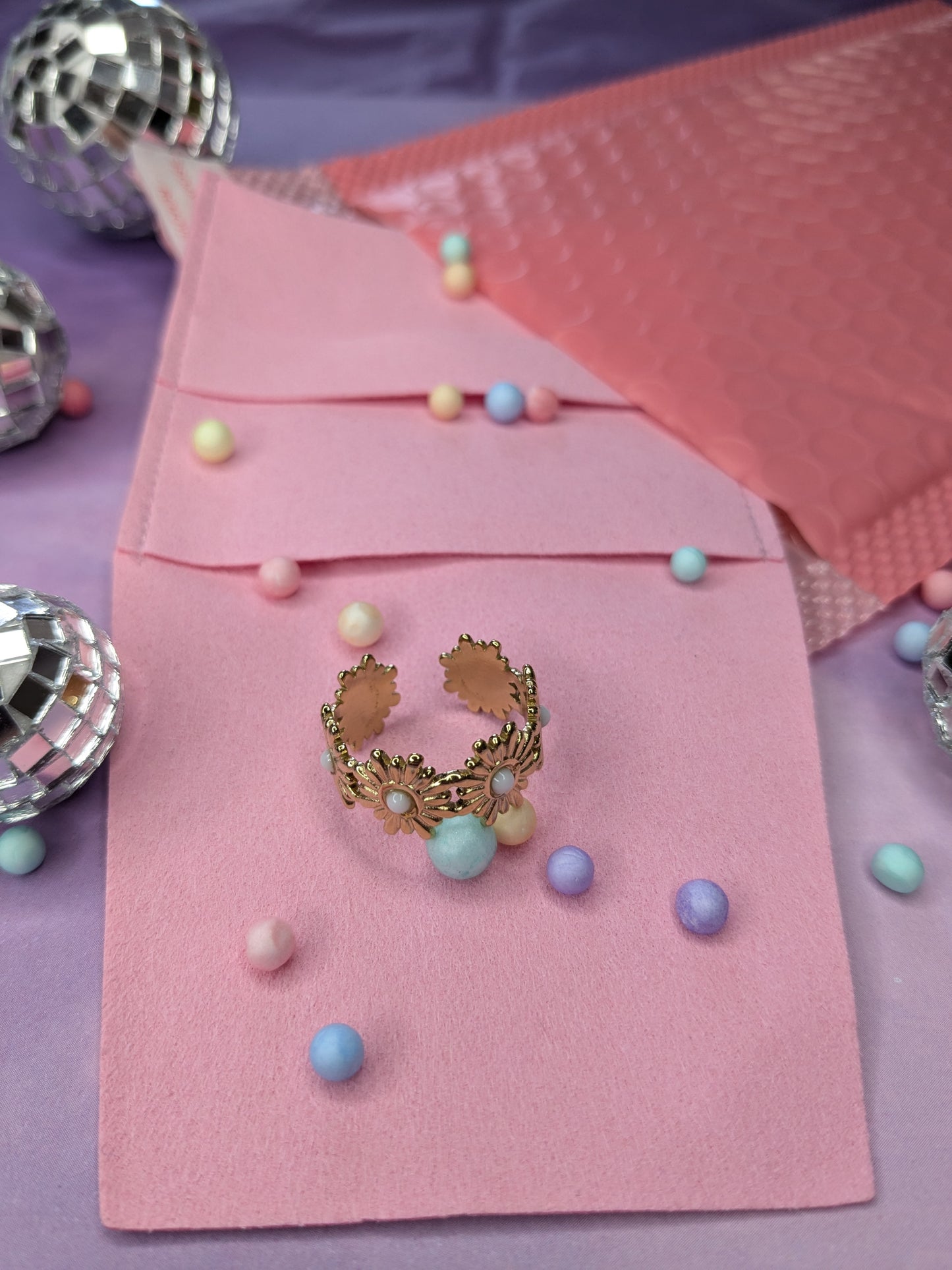 Bague Soleil blanc